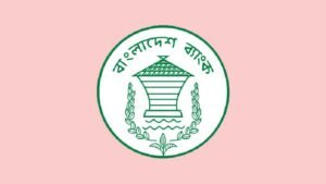 বাংলাদেশ ব্যাংক লোগো, হালকা পিংক ব্যাকগ্রাউন্ড