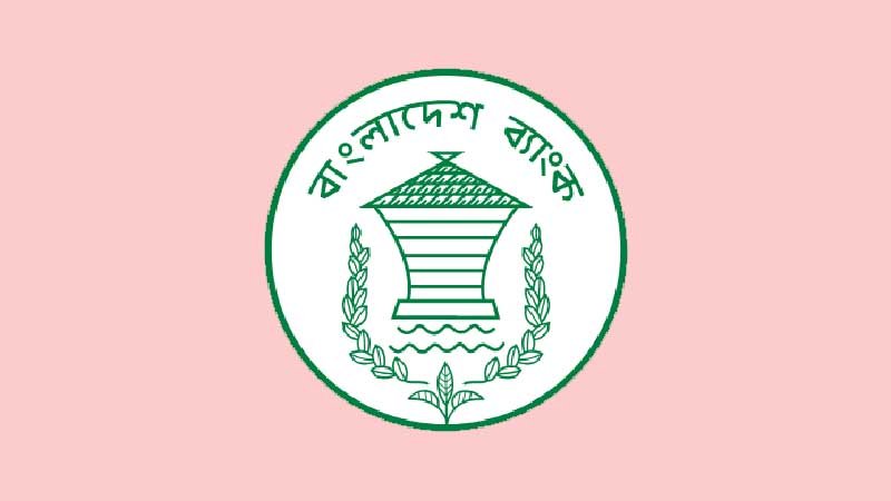 নারী দিবস পালনে বাংলাদেশ ব্যাংকের নির্দেশনা বাংলাদেশ ব্যাংক লোগো, হালকা পিংক ব্যাকগ্রাউন্ড