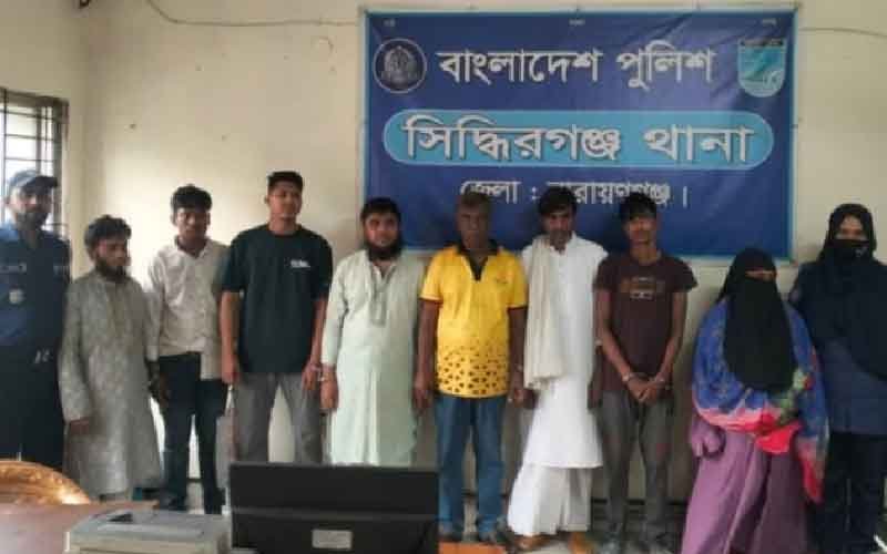 বিশেষ অভিযানে ওয়ারেন্টভুক্ত আট আসামি গ্রেপ্তার