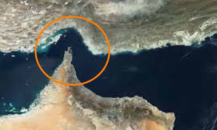 হরমুজে শক্তি প্রয়োগ, নিরাপত্তা পরিষদে ভোট স্থগিত হরমুজ প্রণালীর ছবি।