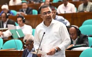 সংসদে বক্তব্য রাখছেন প্রধানমন্ত্রী তারেক রহমান