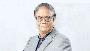বাংলাদেশ ব্যংকের সাবেক গভর্নর আহসান এইচ মনসুর-এর পোট্রেট।
