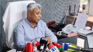 বক্তব্য রাখছেন জ্বালানি ও খনিজসম্পদ প্রতিমন্ত্রী অনিন্দ্য ইসলাম অমিত।