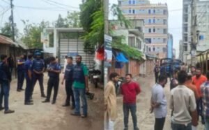 ফতুল্লায় সংঘর্ষ পরবর্তী অবস্থার ছবি