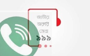 জরুরি সেবা ৯৯৯ প্রতীকী ছবি।