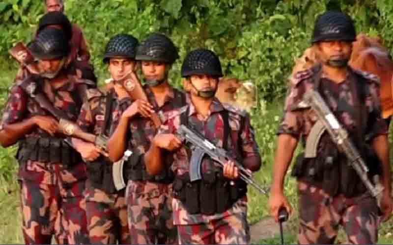 বিএসএফের আকস্মিক গুলি, পাল্টা জবাব দিল বিজিবি সীমান্তে টহলরত বর্ডার গার্ড বাংলাদেশ (বিজিবি) ।