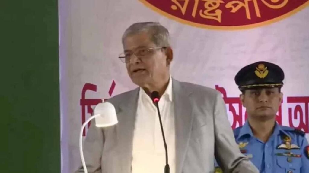 রাষ্ট্রপতি মির্জা ফখরুলের বক্তব্য